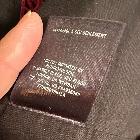 Anthropologie Floral Dress with Black Base - Picture 10 of 11